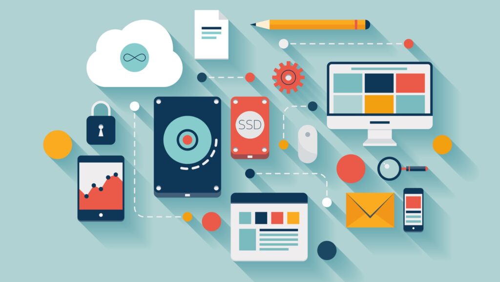Data Storage Concept Illustration